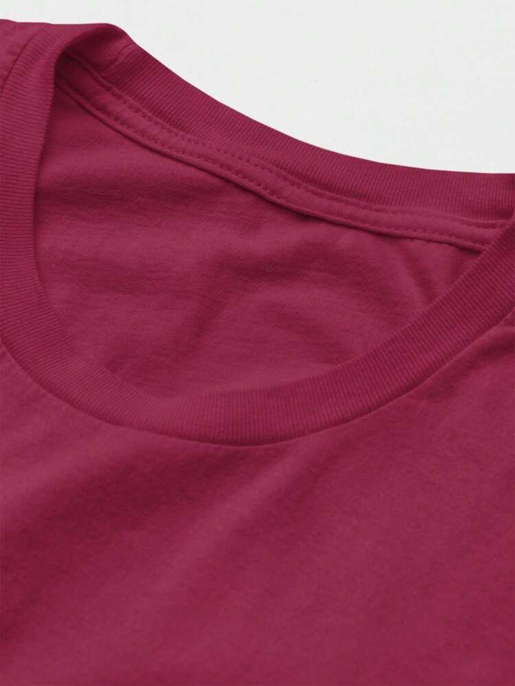Men T-Shirts - Màu Đỏ Sâu - Xem 5