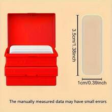 60pcs Double-Sided Tape - Strong Waterproof Removable Reusable No Residue, Suitable For Walls, Posters, Crafts, Chinese New Year Decorations - With Red Storage Box - Home, Office, School Party Decor, Office Supplies, Durable Material, Portable Packaging, Suitable For Professionals