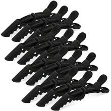 6pcs Styling Hair Clips - Wide Teeth & Double Hinge Design - Alligator Shaped Sectioning Clips, Professional Salon Quality (Black),Gifts,Travel,Gifts For Women,Hair Stuff,Stocking Fillers,Stocking Stuffers For Women,Stocking Fillers Women,Christmas Gifts,Christmas Stocking Fillers,Gifts For Women,Stocking Stuffers For Adults,Stocking Fillers For Adult,Hair Stuff,Women's Accessories,Stocking Stuffer,Coming-Of-Age Hair Accessory,Christmas Hair Accessories,Gift Ideas For Women,Beauty Stocking Fillers