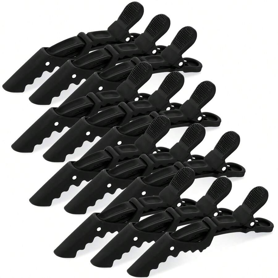 6pcs Styling Hair Clips - Wide Teeth & Double Hinge Design - Alligator Shaped Sectioning Clips, Professional Salon Quality (Black),Gifts,Travel,Gifts For Women,Hair Stuff,Stocking Fillers,Stocking Stuffers For Women,Stocking Fillers Women,Christmas Gifts,Christmas Stocking Fillers,Gifts For Women,Stocking Stuffers For Adults,Stocking Fillers For Adult,Hair Stuff,Women's Accessories,Stocking Stuffer,Coming-Of-Age Hair Accessory,Christmas Hair Accessories,Gift Ideas For Women,Beauty Stocking Fillers