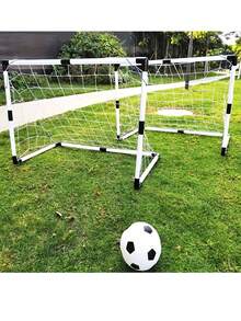 1 Set 92CM Extra Large Portable Dual Football Goal, Indoor/Outdoor Sports Plastic Equipment