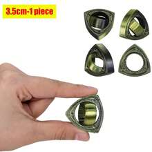 1 件 3.5-6 厘米全新 3D 打印旋转球玩具 O 形陀螺仪重力旋转缓解焦虑减压酷玩具树脂材料