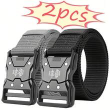 Men's Tactical Waist Belt, Casual Automatic Buckle Nylon Canvas Material Utility Workwear Sports Military Training Outdoor Versatile Strap Autumn-Winter Accessories,Suitable For Teens, Youth,Men,Casual, Outdoor, Athletic, Vacation, Graduation Gifts, Birthday, Daily Wear