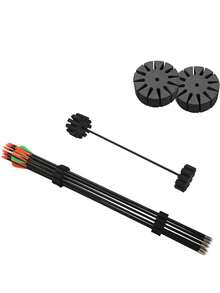 1 st pilkoger för utomhusjakt och bågskytte, pilavdelare i EVA-material, båg- och piltillbehör, pilförvaring och skydd, rymmer flera pilar, kan installeras i pilrör, lämplig för utomhusjakt och skytteövning