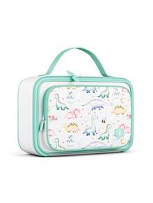 Meoky Insulated Lunch Box – 1pc Large Capacity Thermal Bag With Cute Cartoon Design, Reusable Bento Lunch Tote Keeps Food Warm & Fresh, Ideal For Back To School, Kindergarten, Picnic & Travel - Green - View 7