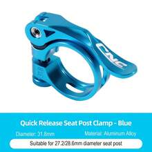 Stylish CNC Seatpost Clamp For MTB/Road Bike | Ultralight Aluminum Alloy 31.8mm/34.9mm, Anti-Slip Design Bike Accessories - Black - View 14