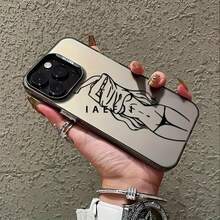 funda de teléfono Funda de teléfono Curve para, S22FE, S23, S24, S22PLUS, S23ULTRA, S23ULTR, iPhone16, 15 14 13 12 11 Pro X XSMAX 8 Plus.SE2 Cubierta trasera anti-caída - Negro - Ver 1