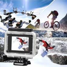 Cámara de acción impermeable 1080P 12MP Full HD cámara deportiva submarina 30M, videocámara de gran angular de 140 grados con múltiples accesorios - aleatorio - Ver 2