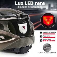 Shinmax Casco bicicleta, Casco para Bicicleta con gafas extraíbles y luz trasera , casco bicicleta de carretera especializado, casco bicicleta montaña ajustable/ligero ultraligero para hombres y mujeres casco ciclismo -T13(Titanio negro) - Tipo 1 - Ver 4