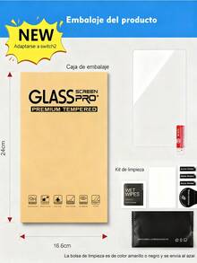 VIAJELUZ Compatible para Nintendo Switch 2 Modelo 2025 Protector Pantalla, Mica Cristal Vidrio Templado, Cobertura Total de 7.9 Pulgadas, Transparente Ultra HD, Anti-rasguños - Desnudo - Ver 13