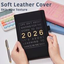 2025-2026新年除夕英语A5星空计划本，204张/408页，包含年度、月度、每周和每日计划，内置笔筒、书签、内袋，开学返校学生文具、商务办公笔记本 - A5 - 查看 6