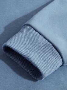 Nuovo stile casual autunno e inverno 2025, versione ampia, spessa e calda, adatta per le stagioni autunnali e invernali, comoda da indossare ogni giorno, stile di strada alla moda, felpa pullover a maniche lunghe