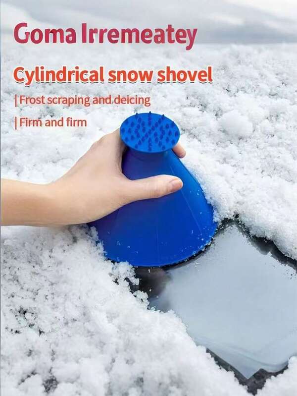 4 pezzi Pala da neve multifunzionale per auto, raschietto per ghiaccio e spazzola per rimozione neve, attrezzo invernale per rimozione neve e cambio olio.