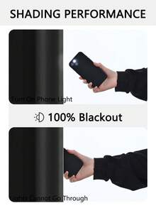 2片装遮光窗帘,100%遮光,隔热,阻隔紫外线,适用于豪华客厅、卧室、家居装饰、圣诞装饰,杆袋式设计,1片窗帘 - 彩色 - 查看 11