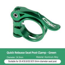 Stylish CNC Seatpost Clamp For MTB/Road Bike | Ultralight Aluminum Alloy 31.8mm/34.9mm, Anti-Slip Design Bike Accessories - Black - View 19