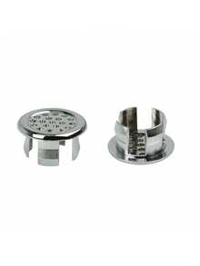 Overflow Cover Bathroom Basin Sink Overflow Cover Sink Overflow Ring Bathtub Drain Strainer Washbasin Overflow Ring Bathroom Vanity Sink Basin Overflow With Ceramic Basin Sink Hole Cover Round Hole Drain Cap Suitable For 22-24Mm Drain Holes For Kitchen And Bathroom Sinks Easy To Install Durable And Corrosion-Resistant Home Bathroom Decor Basin Accessories