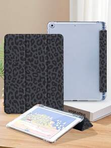 Funda para tableta con estampado de leopardo, compatible con Pad 9.7/10.2/10.5/10.9/12.9/Pro 11, 10th Generation, compatible con Samsung Galaxy Tab S6 Lite 10.4 pulgadas, compatible con Kindle Paperwhite 12th Gen 2024, Kindle (11th Generation) 2022 Release, protección contra caídas suaves, soporte inteligente/activación/suspensión automática