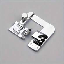 1Pcs Household Multifunctional Sewing Machine Accessory With Edge Wrapped Roller Presser Foot (Compatible With 6/8 Series Models) - 銀色 - 查看 2