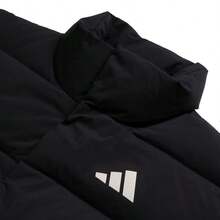 Adidas 男士羽绒服 HELIONIC MID J，常规版型，主要材质：80% 聚酯纤维羽绒，户外保暖羽绒服，黑色，KH3994 - 黑色 - 查看 4