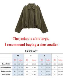 Women's Bomber Jacket Spring Coat Loose Long Sleeves Zip Vintage Jacket Ladies New Jacket Green Outerwears