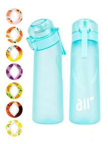 1pc Water Bottle With Fragrance Capsule, Contains 1 Random Scented Capsule, 0 Sugar 0 Calorie, With Straw, Suitable For Outdoor Sports, Leak-Proof Design, Applicable For Gym, Running, Sports Etc. - (Fragrance Capsule Only Improves Olfaction, Does Not Change Taste) Will Not Change The Taste Of Water, Only Makes The Water Smell More Fragrant. - Multicolor - View 16