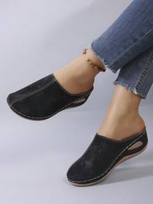 Casual Solid Color Quilted Comfortable Home Wear, Spring/Summer/Autumn