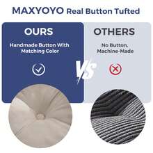 MAXYOYO 2/3 Seater Boneless Couch,Chenille Comfy Sofa With Extra Deep Seats For Living Room - Màu Xám nhạt - Xem 11