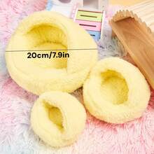1 chiếc tổ ấm cho chuột Hamster, tổ, nơi trú ẩn bằng vải nhung và dày, tấm lót ấm, túi mật gấu vàng, tàu lượn - Nhiều màu - Xem 13