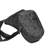 AD 1pc Black Tactical Knight Motorcycle Leg Bag Riding Bag Motorcycle Messenger Bag Men Waist Pack Delivery Crossbody Bag Waterproof - Black - View 4