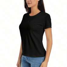 Women T-Shirts - Black - View 2