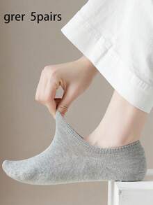 5 paia di calzini invisibili tinta unita, traspiranti e morbidi, adatti per uomo e donna, ideali per uso quotidiano, viaggi, calzini corti, regalo perfetto per le vacanze (consegna casuale) - Multicolore - Visualizzare 16