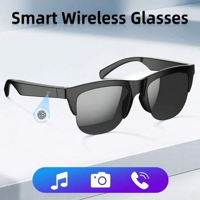 NEW Smart Glasses For Men And Women, Sunglasses, Music Playing, Long Battery Life, Bluetooth Calling, Type-C Charging, Voice Assistant