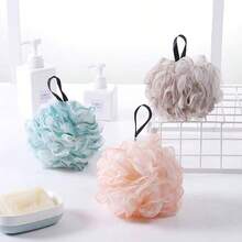Single-Pack Bath Sponge/Pouf. Achieves Gentle And Deep Exfoliation, Efficient Body Cleansing, Specially Designed For Showers. Features A Double-Layer Mesh And Convenient Hanging Strap. With The Functionality Of A Bath Sponge, It Helps Create Smooth Skin. Ideal For Travel, Or As A Gift For Weddings, Parties, Birthdays, New Year, Christmas, And Thanksgiving. A Practical Choice To Show Appreciation For Men, Mothers, Fathers, And Friends-An Essential Bathroom Tool. Colors Are Shipped Randomly. - Random - View 5