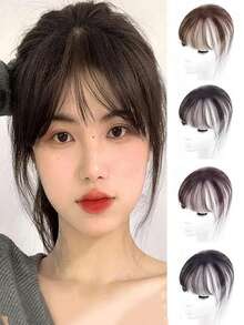 合成顶发假刘海夹式刘海接发自然假刘海隐形假发女款