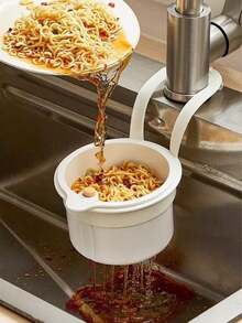 1pc Kitchen Sink Strainer Basket, Multifunctional Hanging Sink Strainer Basket, Kitchen Sink Drain Strainer Basket, Faucet Hanging Strainer Basket For Filtering Kitchen Waste - Multicolor - View 8