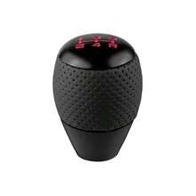 5 速换档旋钮，带 M8、M10、M12 适配器，通用铝合金汽车换档旋钮，皮革换档杆 - 均碼 - 查看 9