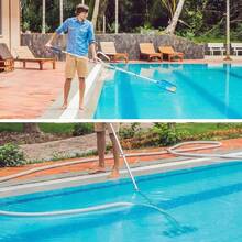 Kit Mantenimiento De Alberca 8pz Manguera 9 M + Redes, Kit De Mantenimiento De Piscinas Sobre El Suelo, Kit Alberca Aspiradora Cepillo Y Manguera - Azul - Ver 10