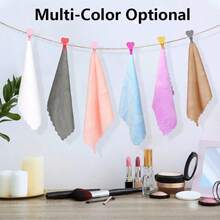 أقمشة إزالة المكياج القابلة لإعادة الاستخدام، مناشف/مناشف غسيل من الفليس المرجاني الناعم متناهي الدقة، مناسبة للوجه والعيون والشفاه - لا نمط - مشاهدة 4