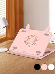 Soporte giratorio 360° para tableta y laptop, universal de ABS portátil y plegable, con almohadillas de silicona antideslizantes, ajuste de ángulo fácil para oficina, aprendizaje, dibujo - Soporte para múltiples dispositivos