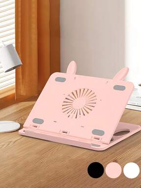 360° 可旋转平板电脑笔记本电脑支架，通用 ABS 便携式折叠支架，防滑硅胶垫，轻松调节角度，适用于办公、学习、绘图 - 多设备支架