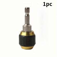 1/2 Bộ chuyển đổi mũi khoan chuôi lục giác thay đổi nhanh - Vừa vặn 1/4", Không cần nguồn điện, Kết cấu kim loại bền, Thiết kế đen và vàng, Thuận tiện cho các dự án cải thiện nhà cửa, Khoan thủ công | Bộ chuyển đổi chuôi lục giác | Kết cấu kim loại bền - Nhiều màu - Xem 9