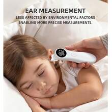 Non-Contact Handheld Mini Digital Thermometer, Quickly Measures Forehead And Ear Temperature