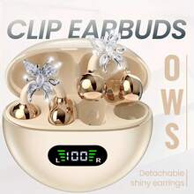 NEW SENYANG Wireless Open-Ear Headphones, 2025 OWS Clip-On Earphones, Butterfly Earring Headphones, Pure Stereo Sound, Suitable For Sports/Outdoor And Multi-Scenarios, Wireless Earphones, Clip-On Earphones, Travel Earphones, Fashion Earphones, Gift, Holiday Gift For Girls & Women, Sports Earphones, Travel Wireless Earphones, Stereo Earphones, Fashion Aesthetics, Halloween Gift - Q71(21) - View 8