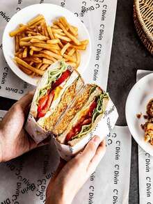 10/50/100 sztuk białych francuskich papierów do pieczenia, papier pochłaniający tłuszcz z smażonych potraw, specjalny papier do smażenia w kuchni, odtłuszczający papier do pakowania frytek z grilla i smażonego kurczaka, papier do pieczenia, odpowiedni do deserów, hamburgerów, ciast, odpowiedni na Święto Dziękczynienia i Boże Narodzenie