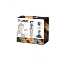KEMEI KM-3023&702 專業電動理髮剪，金屬油頭雕刻修剪器，DLC刀片，9000RPM高速馬達，LED顯示屏 & 大容量電池，適用於沙龍 & 家庭使用 - 銀色 - 查看 5