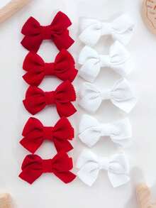 10-20件婴儿蝴蝶结发夹女童安全发夹儿童甜美发夹儿童发饰 - 彩色 - 查看 16