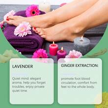 Foot Bath Bag Soothing Leg Care Foot Bath Medicine Bag Ginger Safflower Foot Bath Powder Herbal Foot Bath Bag Suitable For Men And Women - Lavender - View 7