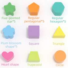 Ensemble de jouets d'apprentissage précoce pour enfants, jeu d'association de couleurs et de formes, jeu interactif parent-enfant de reconnaissance des couleurs et des formes, jouet de coordination oculo-manuelle et de stimulation sensorielle, convient comme cadeau d'anniversaire ou de Noël pour les garçons et les filles