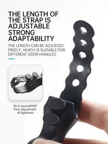 Made Of Silica Gel, It Operates With Low Noise. Equipped With An Adjustable Strap For Anti-Collision And A Strong Suction Cup, This Door Stopper Is Suitable For Use In School Dormitories, Offices, And Homes.