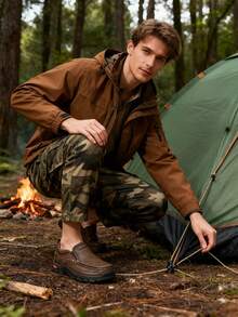 Salkin Luxury Designer Handmade Moccasin Loafers For Men, Casual Leather Shoes, Non-Slip Breathable Driving Shoes, Suitable For Outdoor Walking In Spring, Summer, Autumn,Small Sized - Please Order One Size Up - Coffee Brown - View 9